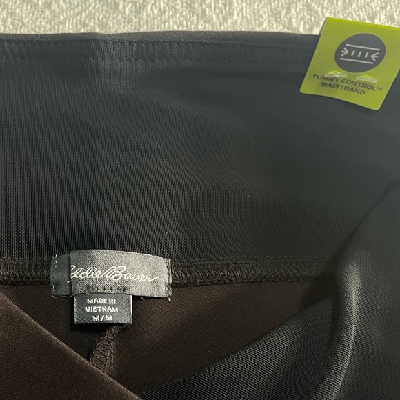 Eddie Bauer Brown Leggings with Tummy Control Size Medium - Picture 2 of 8